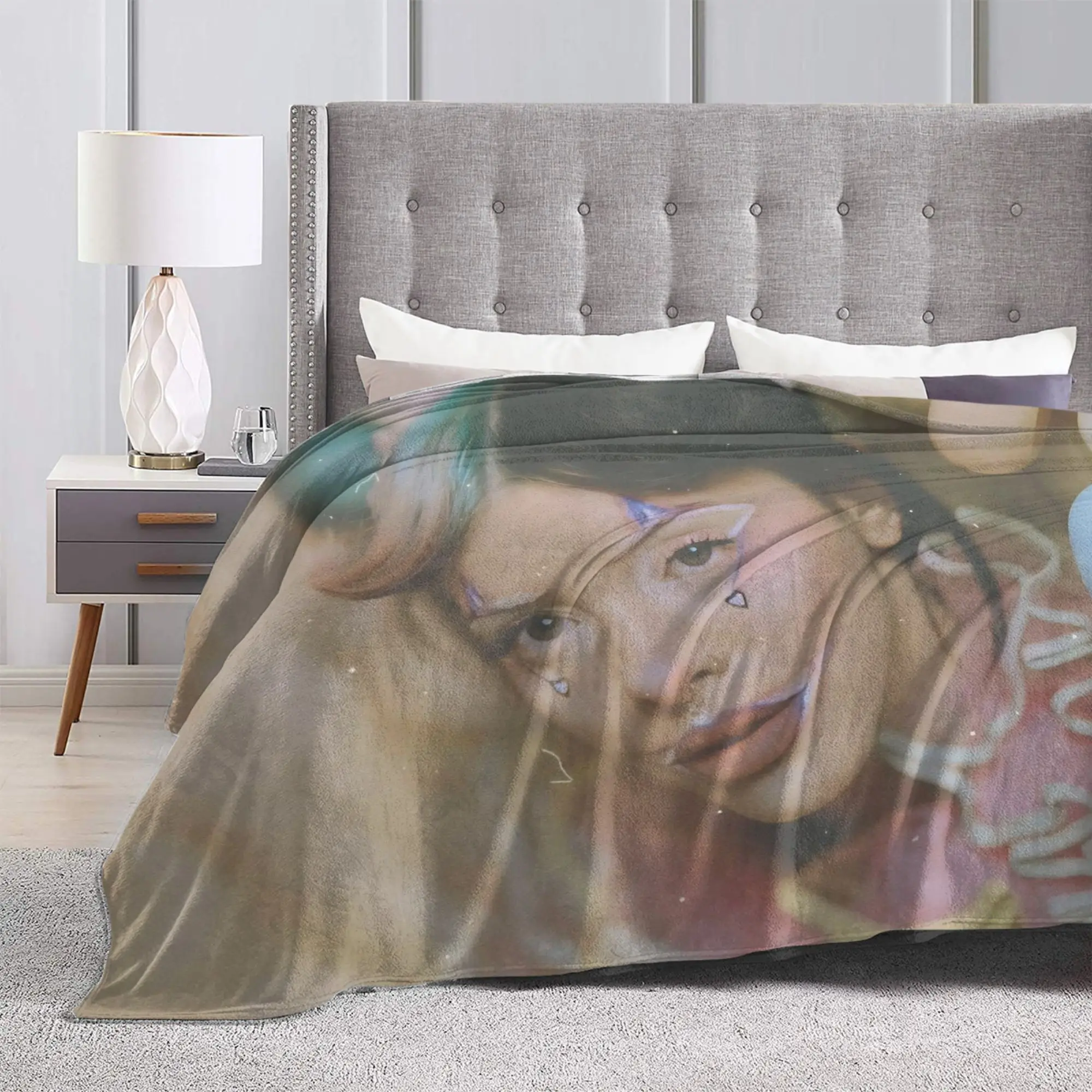 Melanies Martinezs Singer Blankets Crybaby Hades Plush Throw Blankets Airplane Travel Printed Soft Warm Bedspread