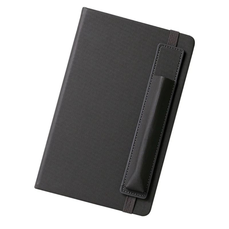 E9LB Маленький дорожный журнал с держателем для ручек на резинках для женщин и мужчин, пишущих