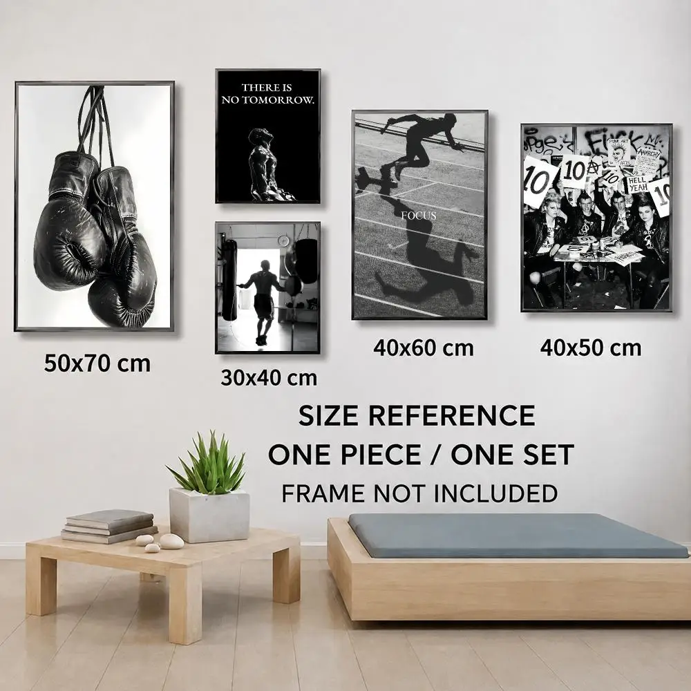 10 Point Scoreboard Discipline Typography Motivational Poster Wall Art Home Decor Print Poster HD