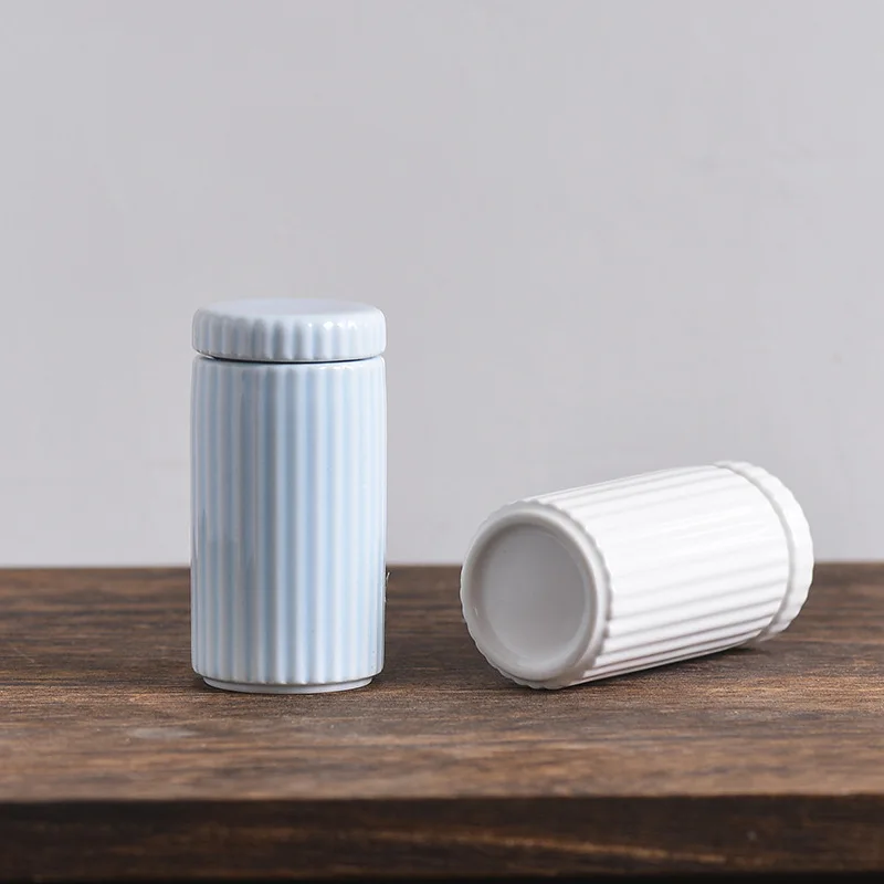 علب صغيرة من البورسلين الصقيل السيراميك ، علب الأدوية ، جرة قناع الشفاه ، علب مرهم مسحوق العطر ، جرة تخزين مختومة ، 15 مللي ، 30 مللي ، 50 مللي #3