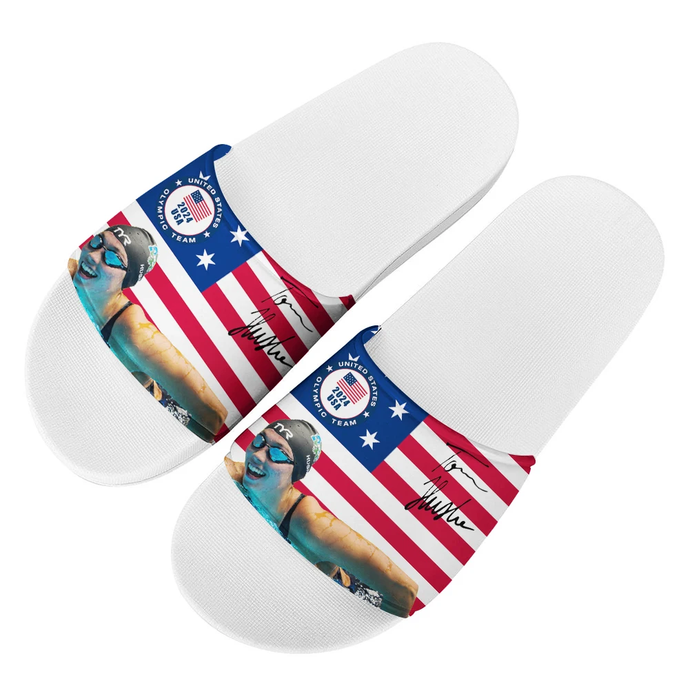 

Torri Huske American Swimming Champion Slippers Home Water Shoes Men Women Teenagers Children Pool Sandals Custom Summer Slipper