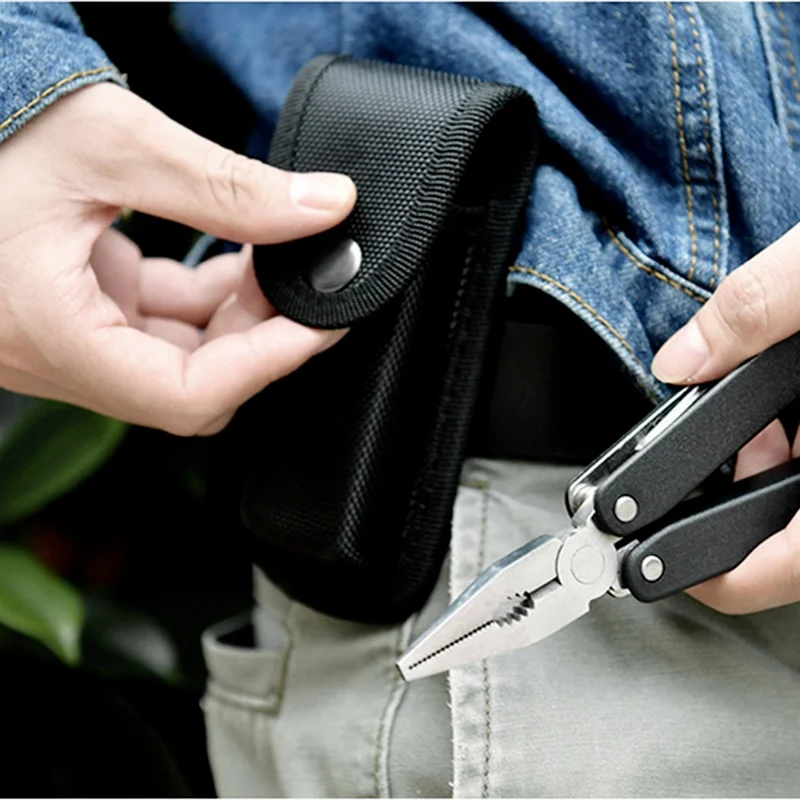 2 قطعة أكسفورد النايلون سكين للفرد علبة التعبئة والتغليف في الهواء الطلق النايلون طقم السكاكين كماشة Scabbard الحقيبة سكاكين الجيش غطاء أكياس