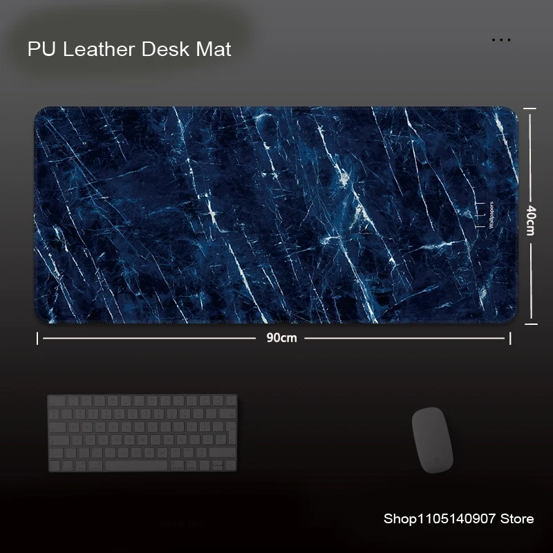 Luxury Marble Art XXL PU Leather Desk Mat | Large Minimalist Graffiti Design Gaming Mouse Pad Waterproof Office Keyboard Decor