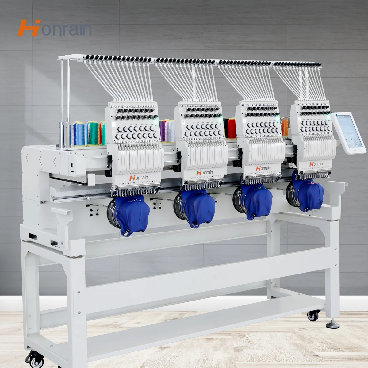 Multifunctional Embroidery Machine 4 Head 9/12/15 Needle Embroidery Machine 40*30cm  Embroidery Machinery for Cloth