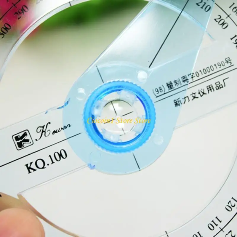 A3PC 4Inch Circle Protractor, 360 Degrees Plastic Protractor Ruler 360 Degrees Measuring Tool for Students Drafting