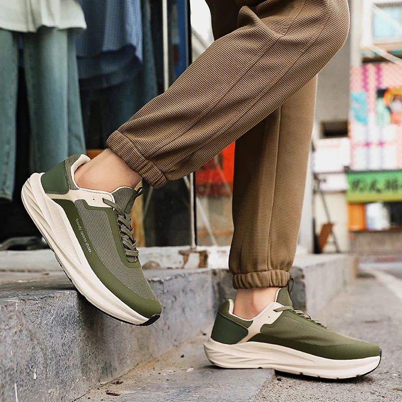 Men Versatile Casual Sports Sneakers Smooth PU Leather Upper Simple Clean Lines Sole Comfort Daily Urban Walking Travel Footwear