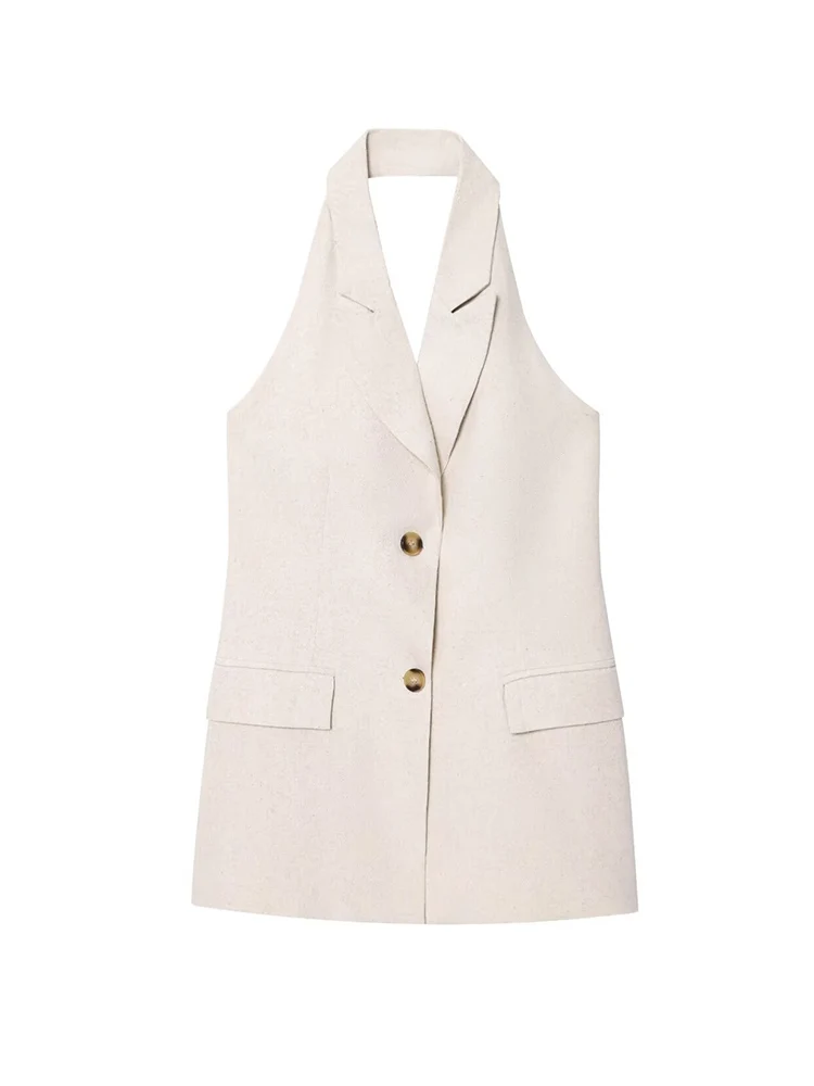 TFMLN Women Vest Shorts Suit 2025 Summer New Commuting Sleeveless Vest Coat Leisure Mini Shorts Solid Casual Chic Suit Women