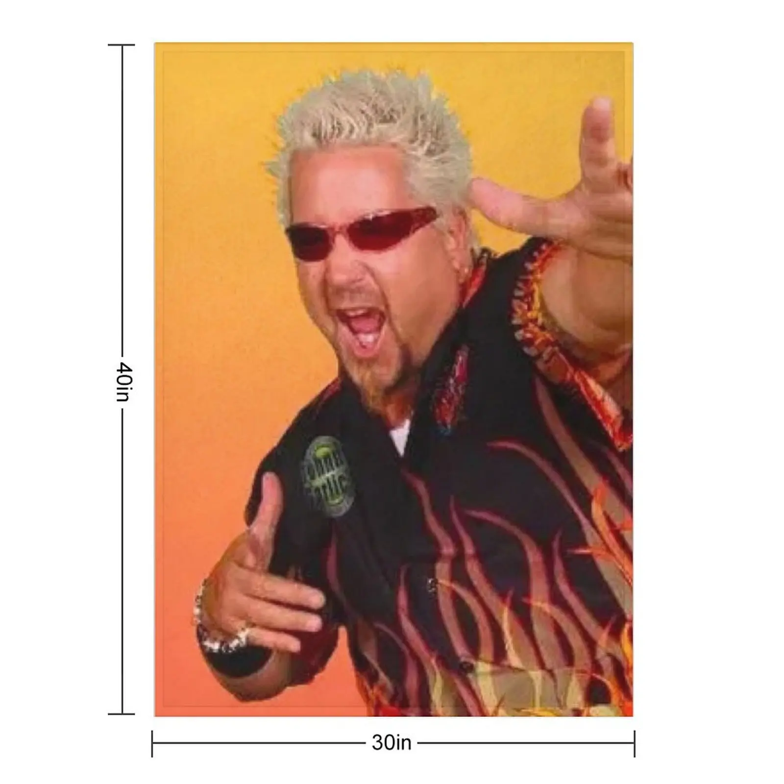guy fieri Throw Blanket Loose cosplay anime Hairys heavy to sleep Blankets