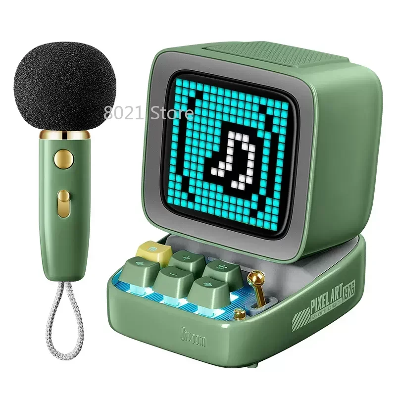 Pixel Karaoke Mini Speaker Wireless Singing Microphone Small Home Karaoke Microphone Bluetooth Audio