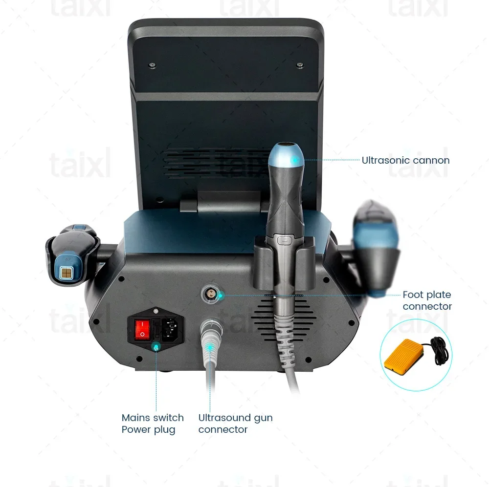 

Аппарат для омоложения лица 3-в-1 SMAS Titanium 3 Handles 12D 22D Facial Ultralift 7D с функцией нагрева и коррекции овала лица