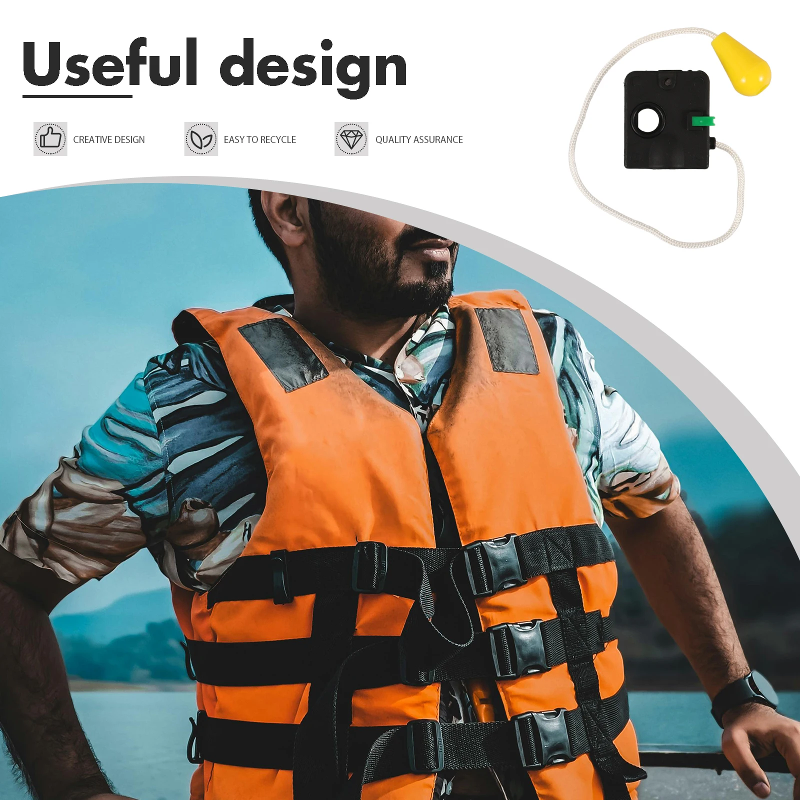 

Portable Manual Inflator Device Switch For Vests Inflatable Safety Gear Emergency Tool Compact Lightweight Easy Carry Quick