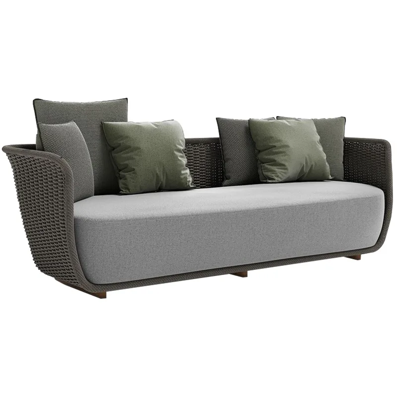 

Outdoor sofa rattan terrace balcony villa outdoor garden courtyard leisure rattan chair coffee table kit combination furniture