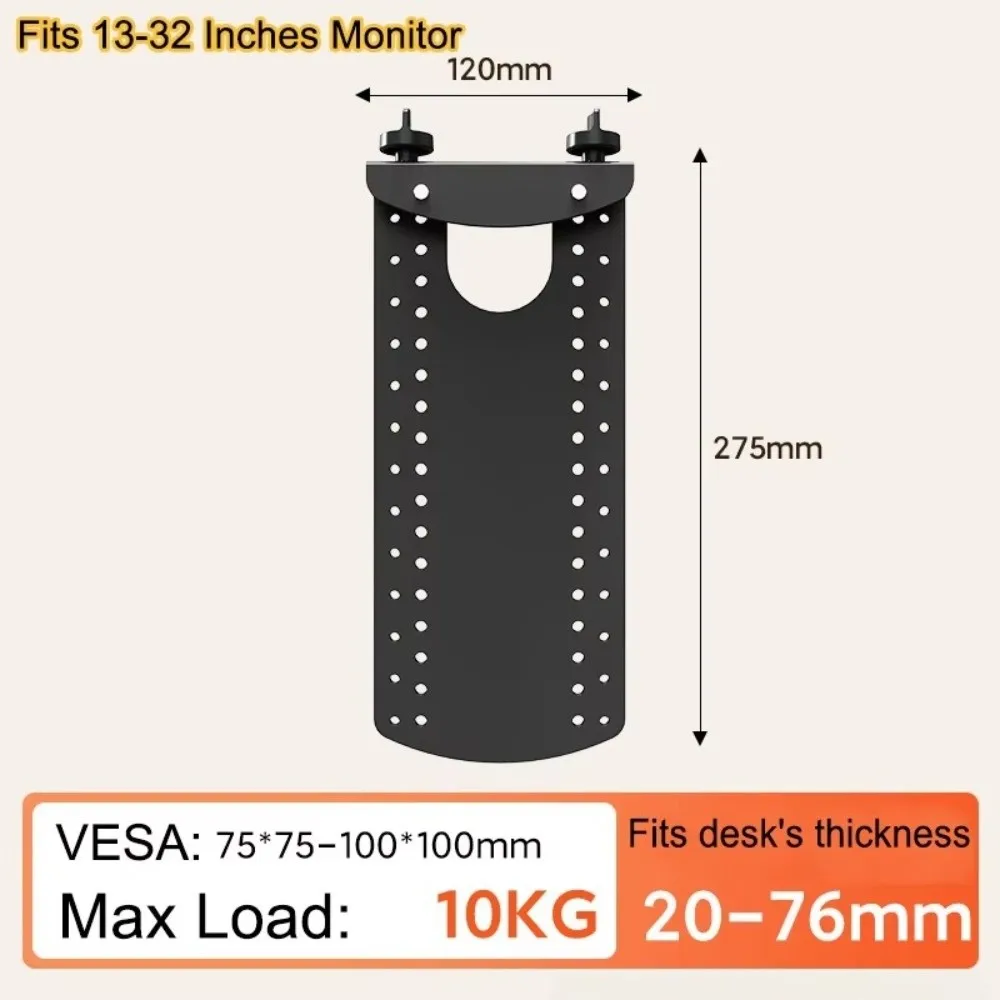 Non-Mounting Mount Adapter Bracket Kit Iron Height Increasing Display Bracket Up To 22 Lbs Hanging Bracket
