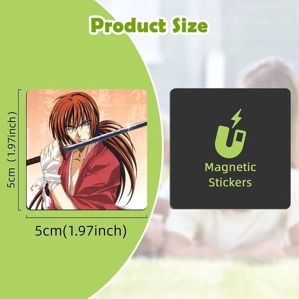 FOR Rurouni Kenshin New PVC Fridge Magnetic Refrigerator Magnets Personality Decorations Creative Gifts
