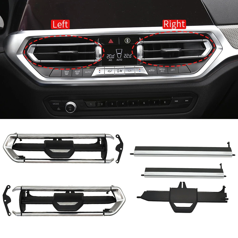 For BMW G20 G29 G01 Car Front Air Vent Grille Clip Trim Parts A/C Outlet Repair Kits For BMW 3 Series 320 323 X3 Z4 64119855415