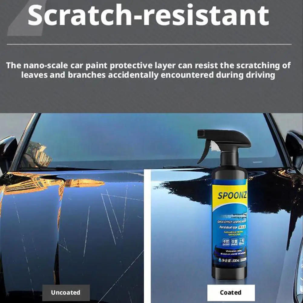 نانو السيراميك طلاء السيارات رذاذ تأثير سريع الشمع البولندية لحماية السيارة وكيل صيانة تنظيف السيارات