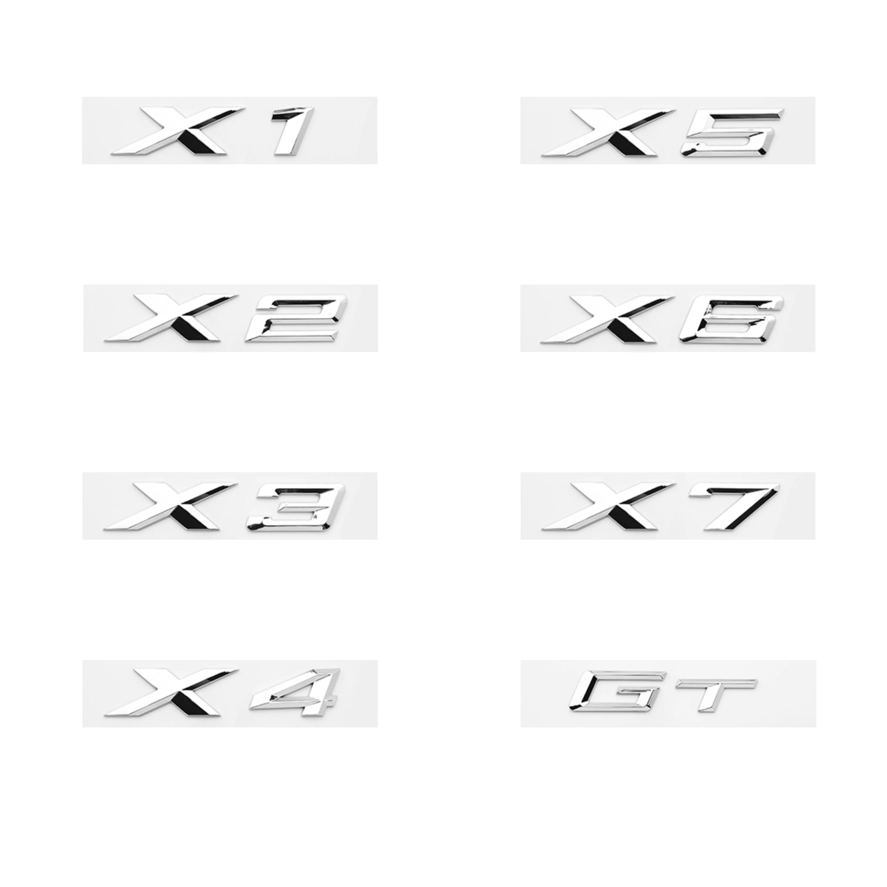 3D XDrive 20i 30i 35i 40i 50i 30d 35d 40d Car Fender Emblem Trunk Badge Sticker For BMW M X1 X3 X4 X5 X6 X7 GT Logo Accessories