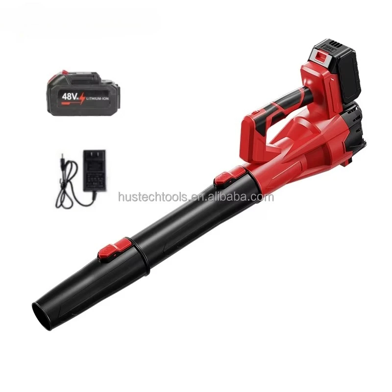 Portable 21V Electric Cordless Industrial Grade Hand Blower DC Power One Lithium Battery for DIY Lawn Care Air Fuel Leaf Blowing