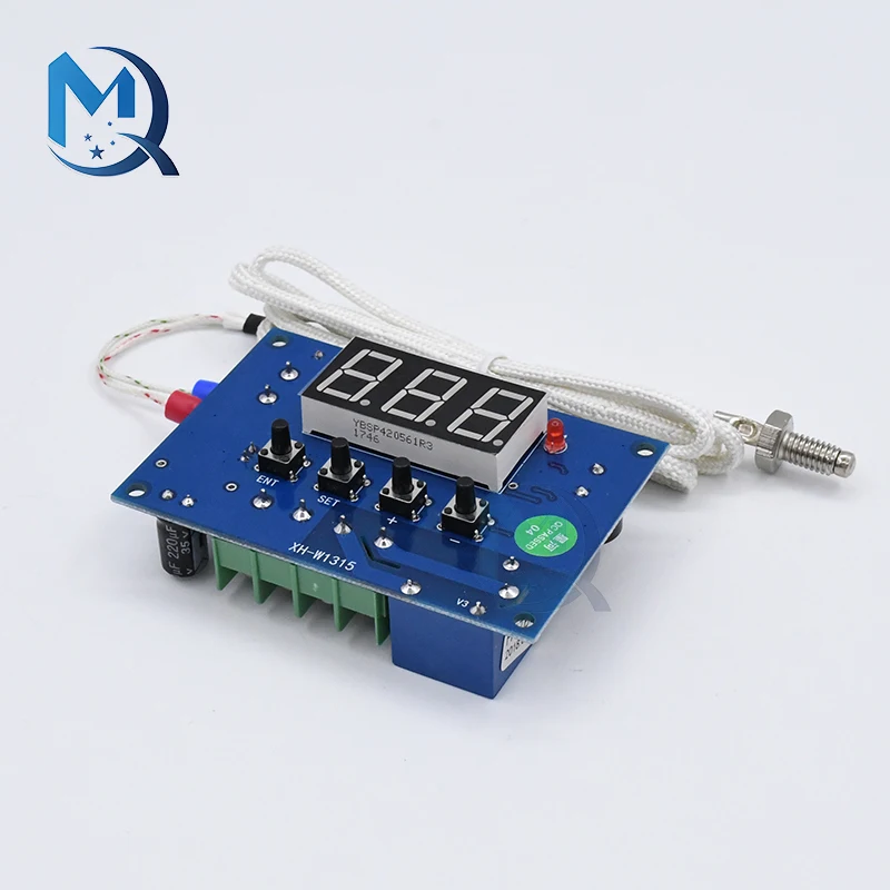 XH-W1315 12V High Temperature Digital Temperature Controller K-Type Thermocouple Temperature Control Board -30~999 Relay