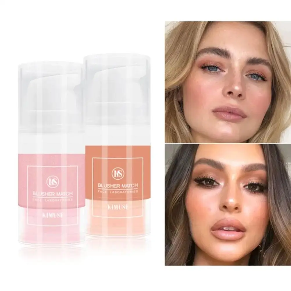 Kimuse Multifunktions flüssige Gesicht Rouge Kontur lang anhaltende natürliche Make-up Kosmetik Creme flüssige Frauen matt erröten Wange t6a3