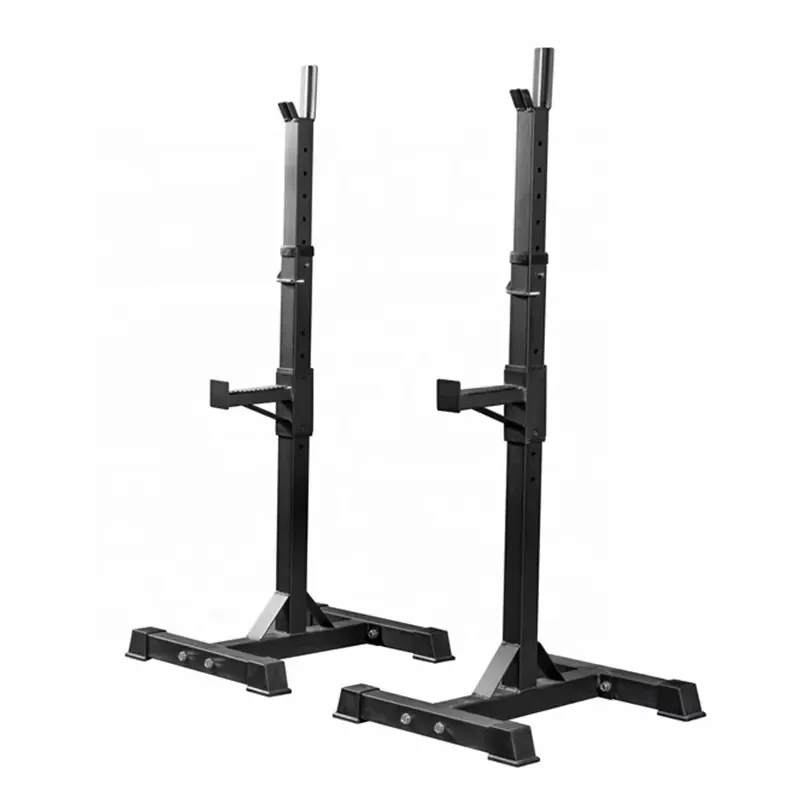 Adjustable Squat Stand Heavy Duty Semi Folding Barbell Dumbbell Rack with Weight Bench Press Home Gym Strength Training