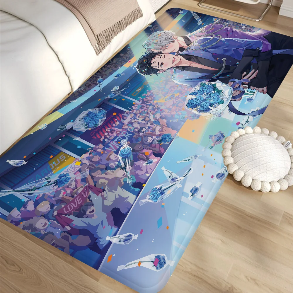 

Anime Y-Yuri On Ice Floor Door Mat Nordic Style Bedroom Living Room Doormat Home Balcony Anti-Slip Alfombra