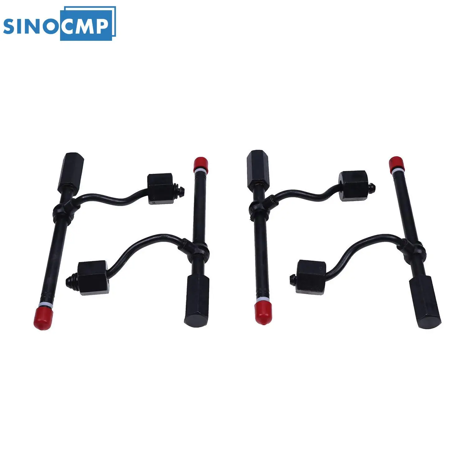 SINOCMP 4PCS New Fuel Injectors For CAT Engines 3208 CAT 225 613C 613B 931B 1W5829 Excavator Replacement Parts