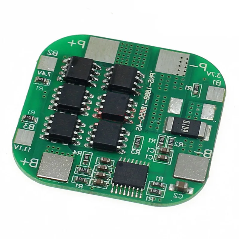 Free shipping 14.8V 4S 15A Lithium Battery Protection Board 6MOS 18650 Battery Protection Module