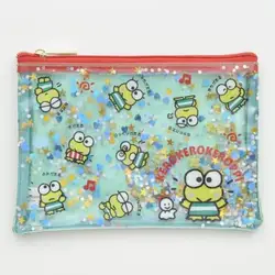 Borsa per il lavaggio Kawaii Sanrioed Keroppi Badtz Maru Hangyodon Cartoon Cute trasparente borsa per cosmetici a prova di acqua Girl Festival