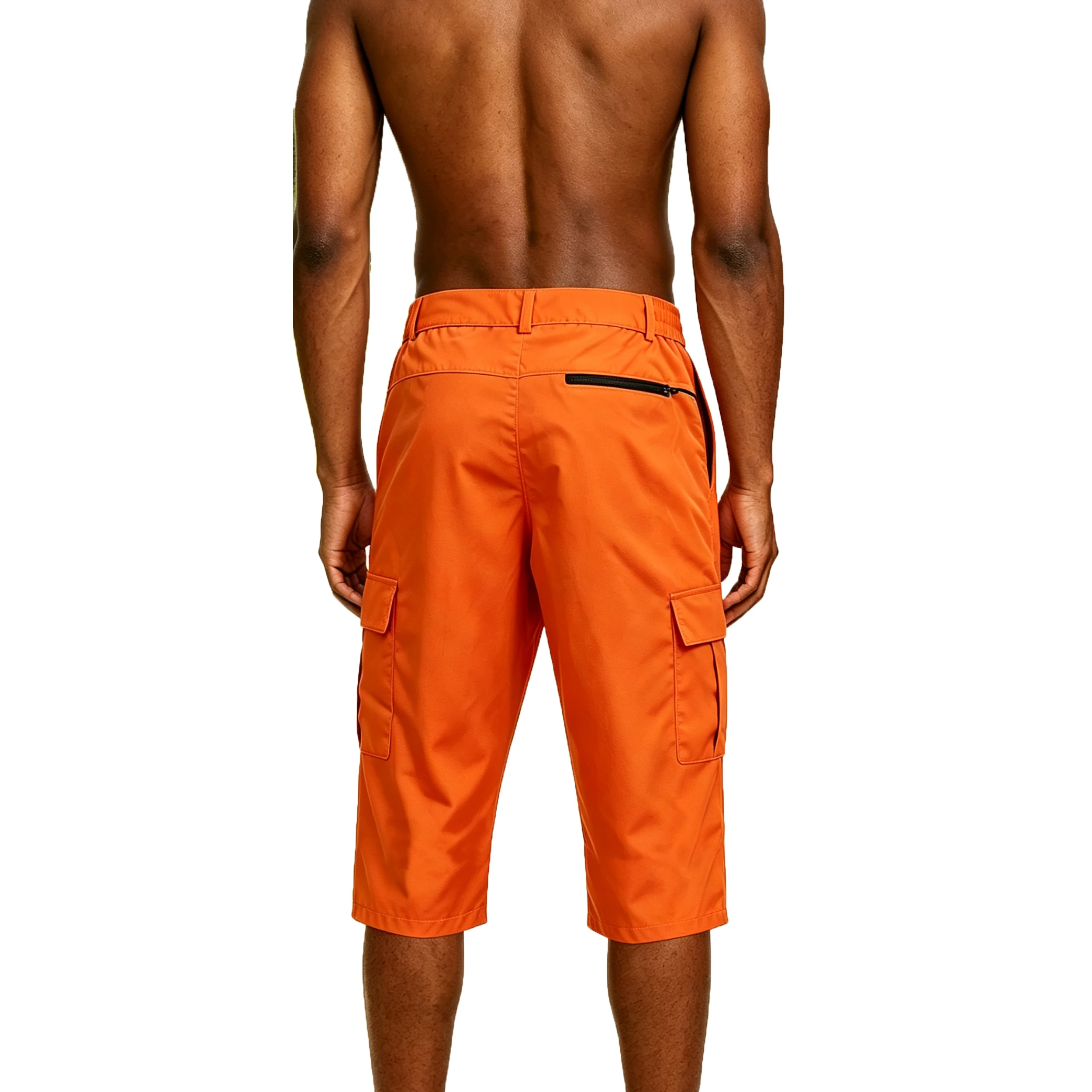 Shapershark Sommer Schnelltrocknende Herren Freizeit-Shorts mit Mehreren Taschen Leichte Outdoor-Wanderhose Cargo-Nylonhose für Angeln und Training – Detail 5