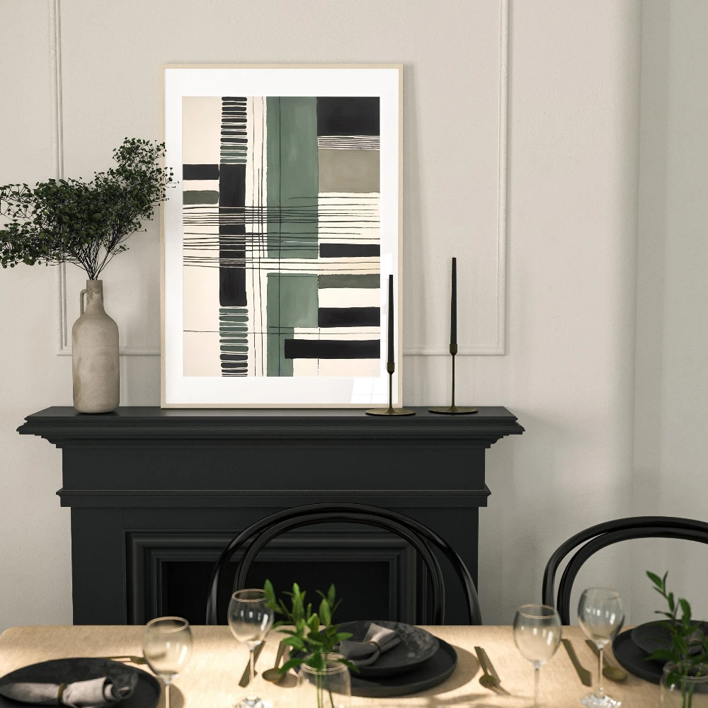 Impresiones Abstractas en Verd - Home Decor Frames reseña y precio