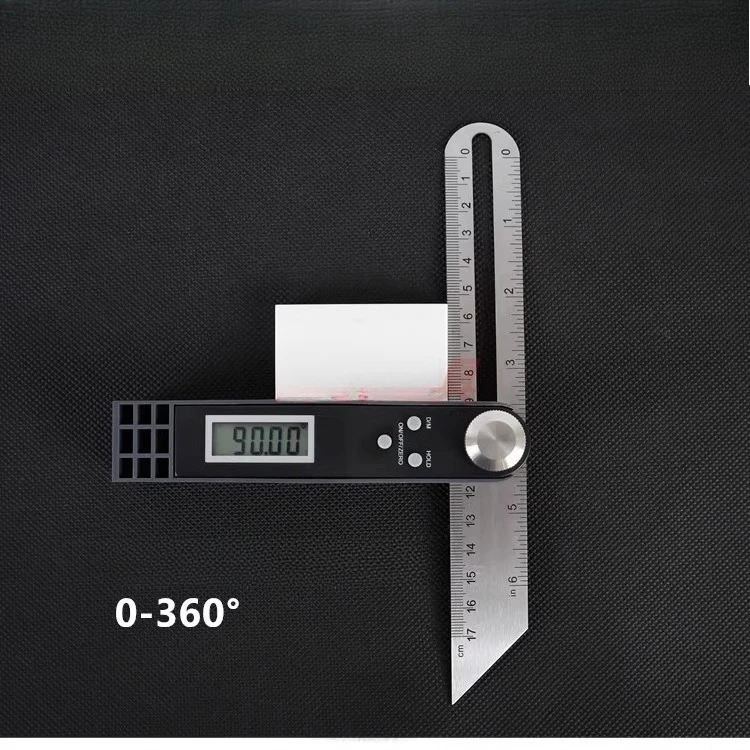 

Electronic digital display sliding T-shaped movable angle ruler, protractor, inclinometer, horizontal ruler 0-360 °