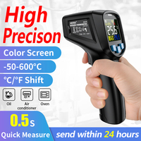IR03B Digital Infrared Thermometer Laser termometro Pyrometer Gun Non-Contact Laser Temperature Meter gauge Tools -50~600℃