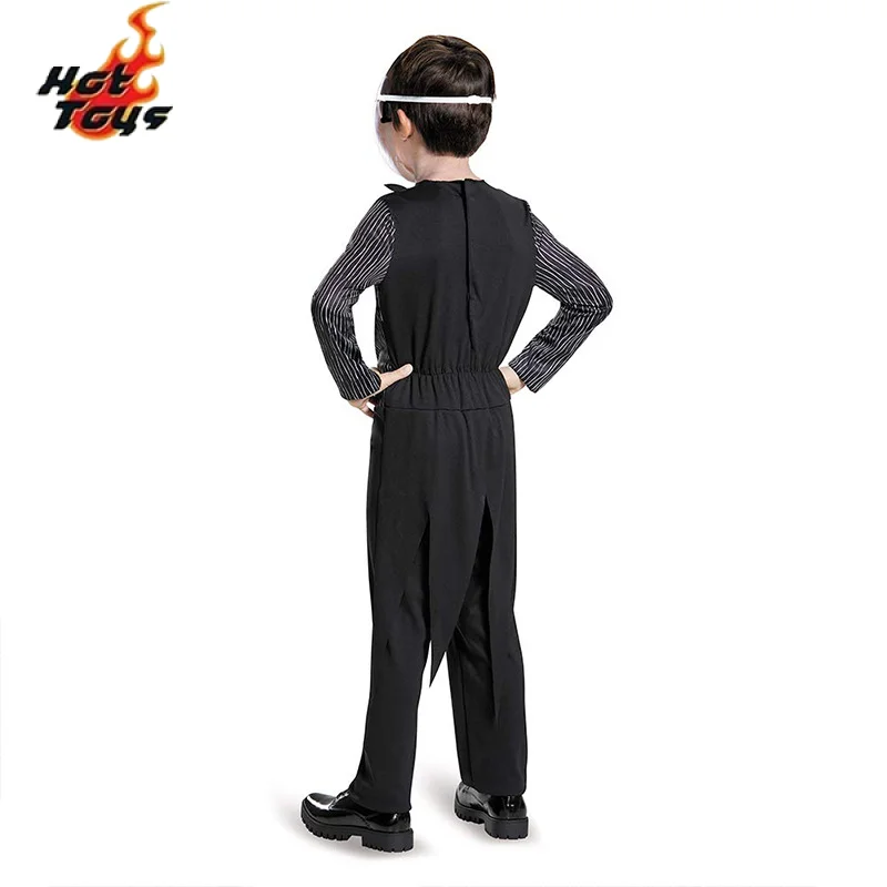 الطفل الكابوس جاك Skellington تأثيري حلي جاك قبل قناع كوس ارتداءها دعوى هالوين للبنين بنات أطفال عيد الميلاد