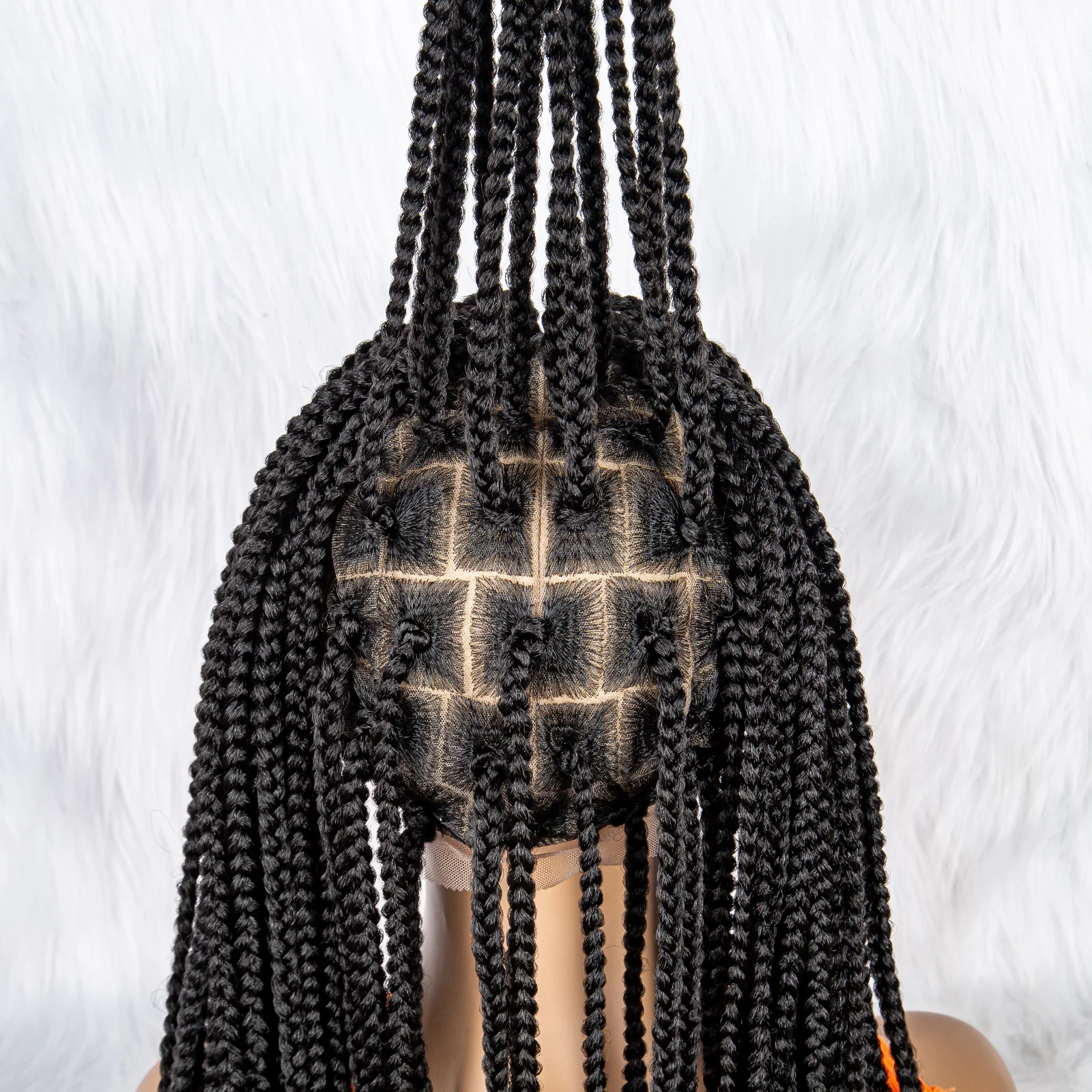 KIMA Synthetic Lace Front Wig Braided Wigs Knotless Box Braids Wig With Baby Hair For Black Women Full Lace Wigs Braid African