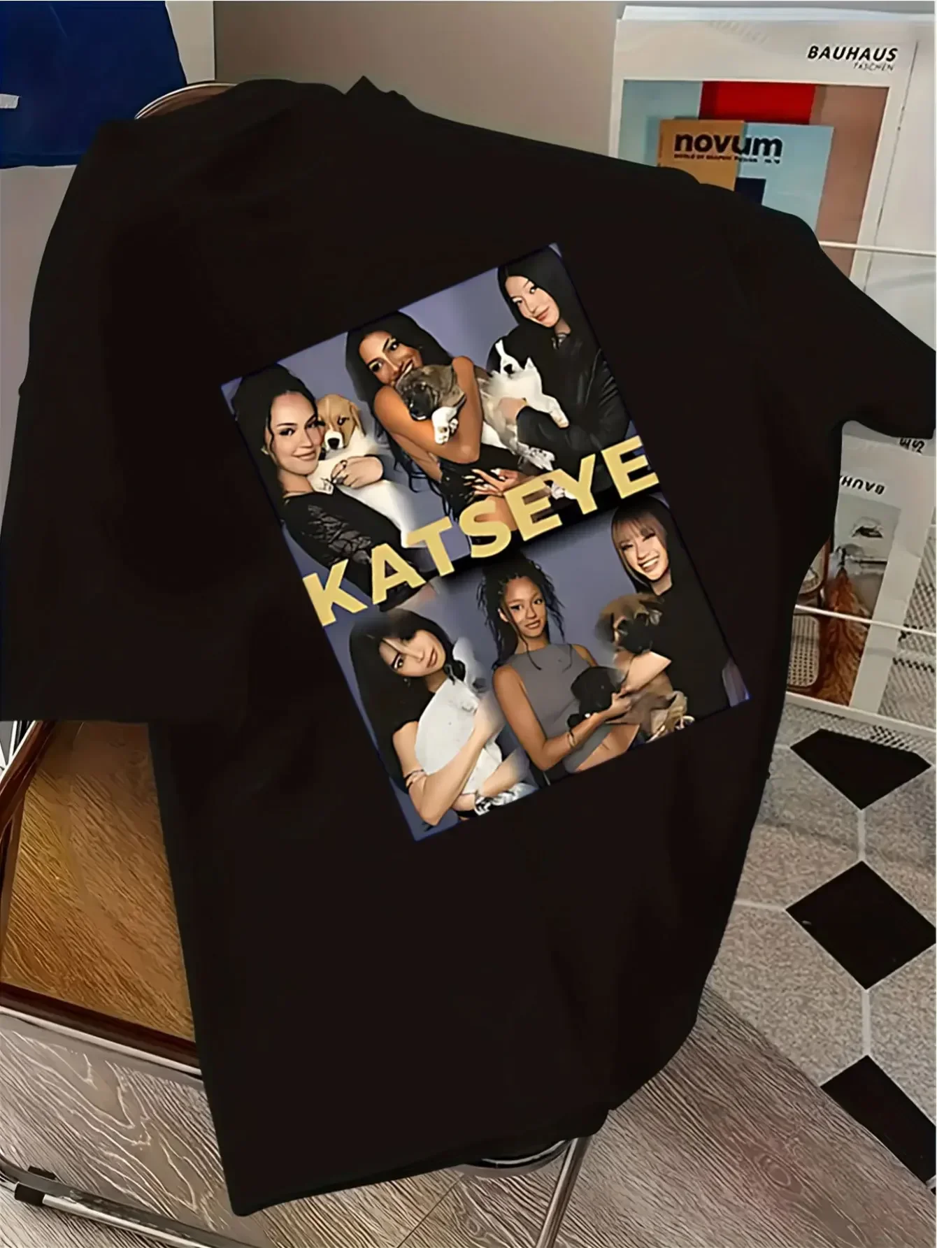 KATSEYE Katseye Touch Gabriela Gnarly Soft Is Strong Beautiful Chaos T-Shirt Kids Short Sleeve Y2k Shirt Women's Clothing