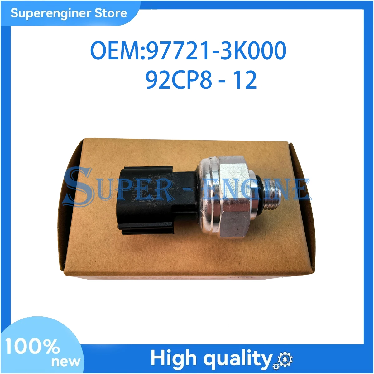 

92CP8-12 97721-3K000 Brand New A/C Pressure Transducer Valve Pressure Sensor Switch for Hyundai Kia 977213k000 92CP8 12