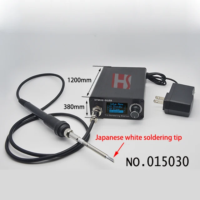 Anti-static 12V (110V-220V) Portable Soldering Station adjustable temperature control Electric Soldering Iron 015030