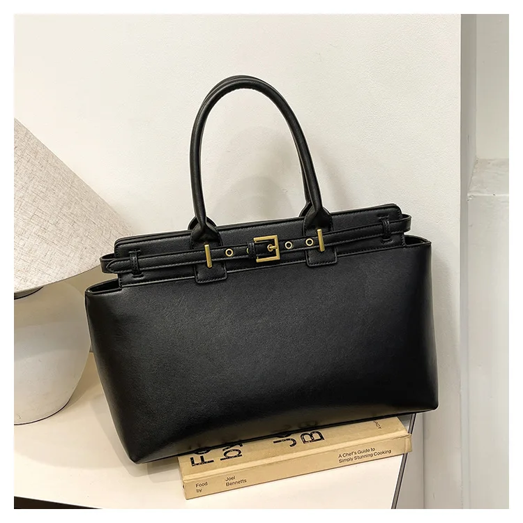 ريترو حقيبة يد ذات سعة كبيرة حقيبة المرأة 2025 جديد تحسس الركاب عالية الشعور حمل حقيبة الكتف الإبط حقيبة #5