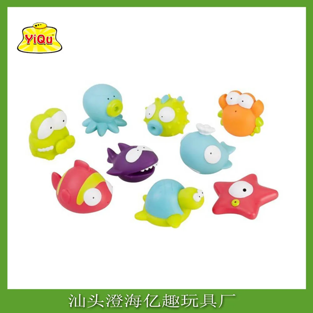 Babybadje speelgoedset met drijvende dieren, net voor peuters, waterspel voor baby's, badtijdplezier, kinderbadaccessoires