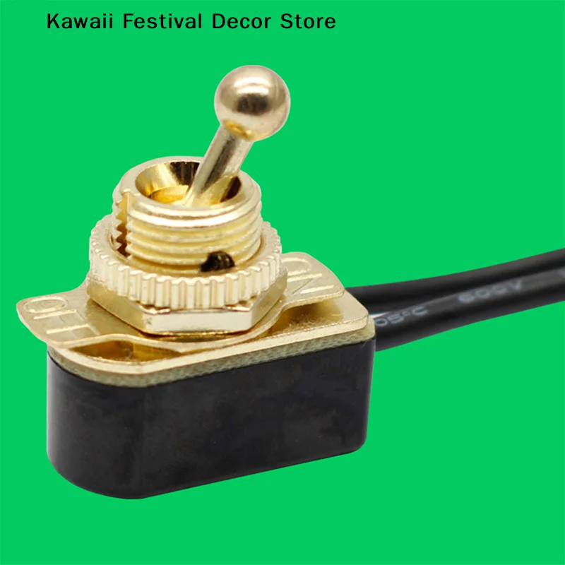 【K】1pcs AC 250V 6A On/Off Prewired Standard Toggle Switch With Wire Cable MT-2021 SPST Contacts Switch Electrical Equipment