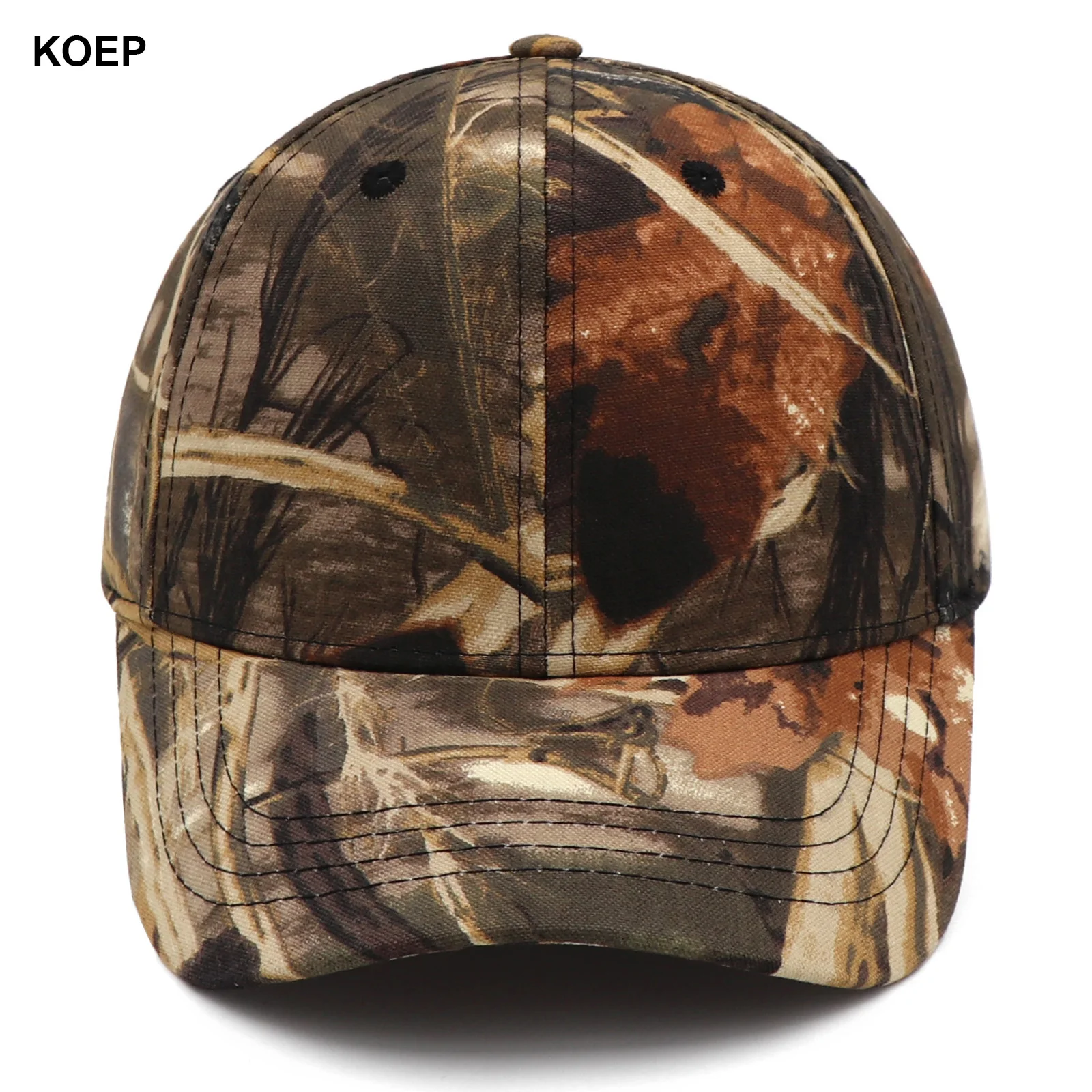 

KOEP коричневые камуфляжные бейсболки с тростями, хлопковая шляпа Snapback для папы, кепка для рыбалки на открытом воздухе, специально для охоты