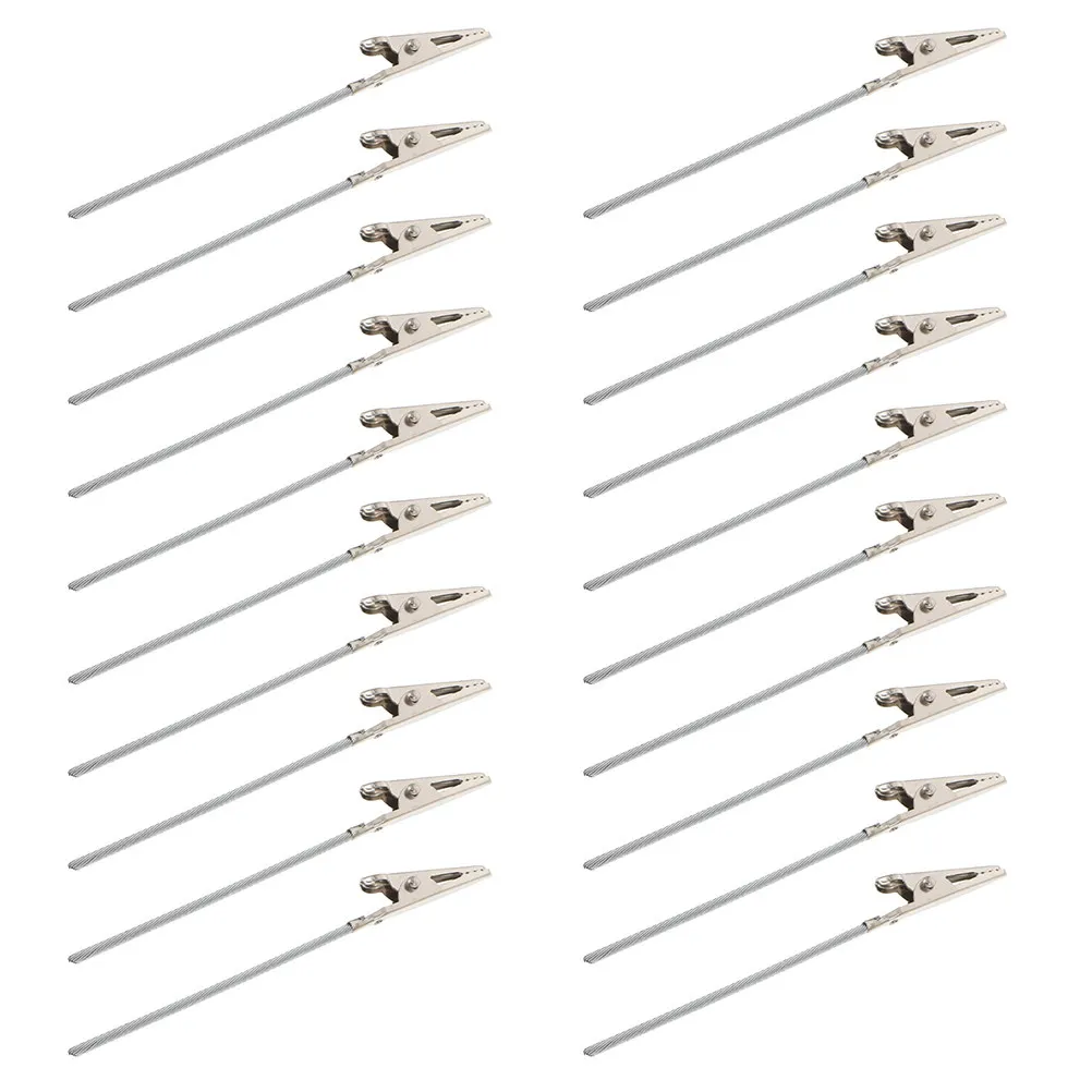 80Pcs Metal Alligator Clamps Simple Photo Holders Table Number Card Clips Memo Clips Picture Display Stands for Party Office