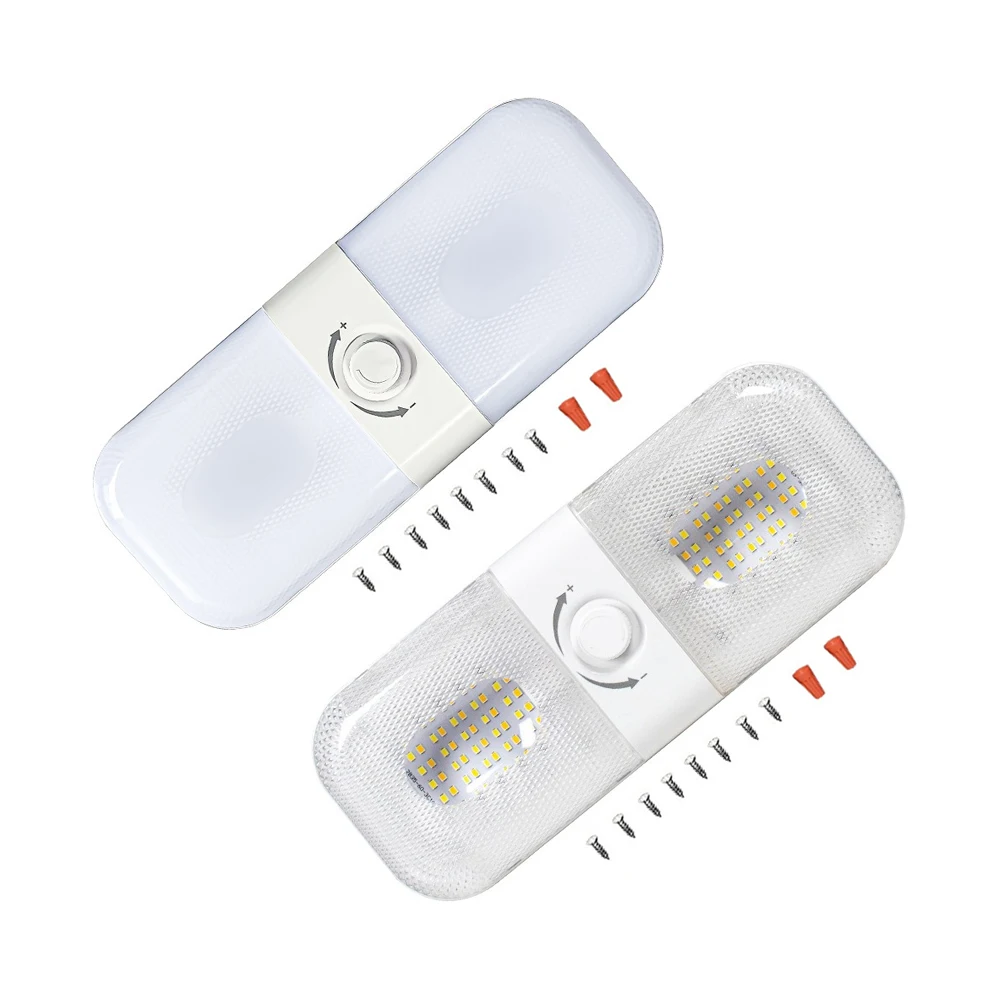

Car Interior Roof Light DC 12-24V Car Ceiling Light 120 LED Light Tube with Switch Knob Van Truck Car Camper Trailer