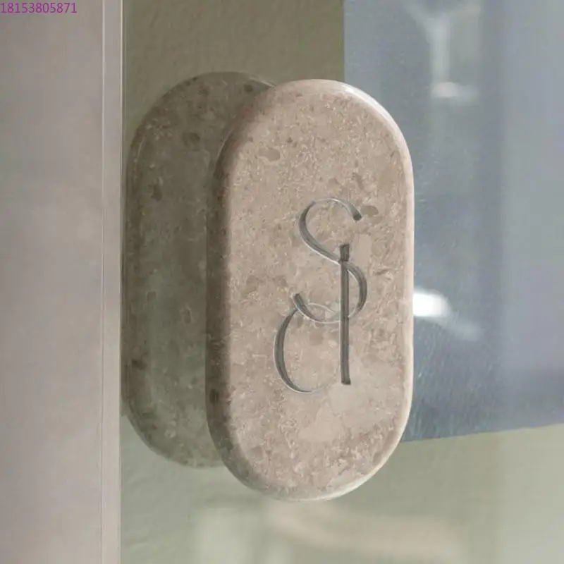 High-end commercial glass door handle light luxury retro decorative handle custom logo