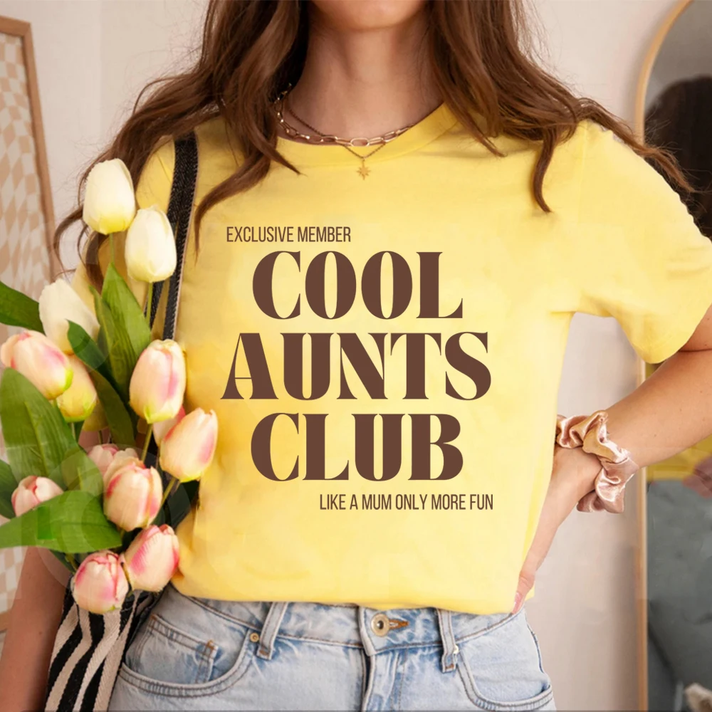 Cool Aunts Club Shirt Favorite Aunt Shirt Funny Cool Aunt Shirts Like A Mum Only More Fun Tshirt Gift From Niece Aunty Gifts