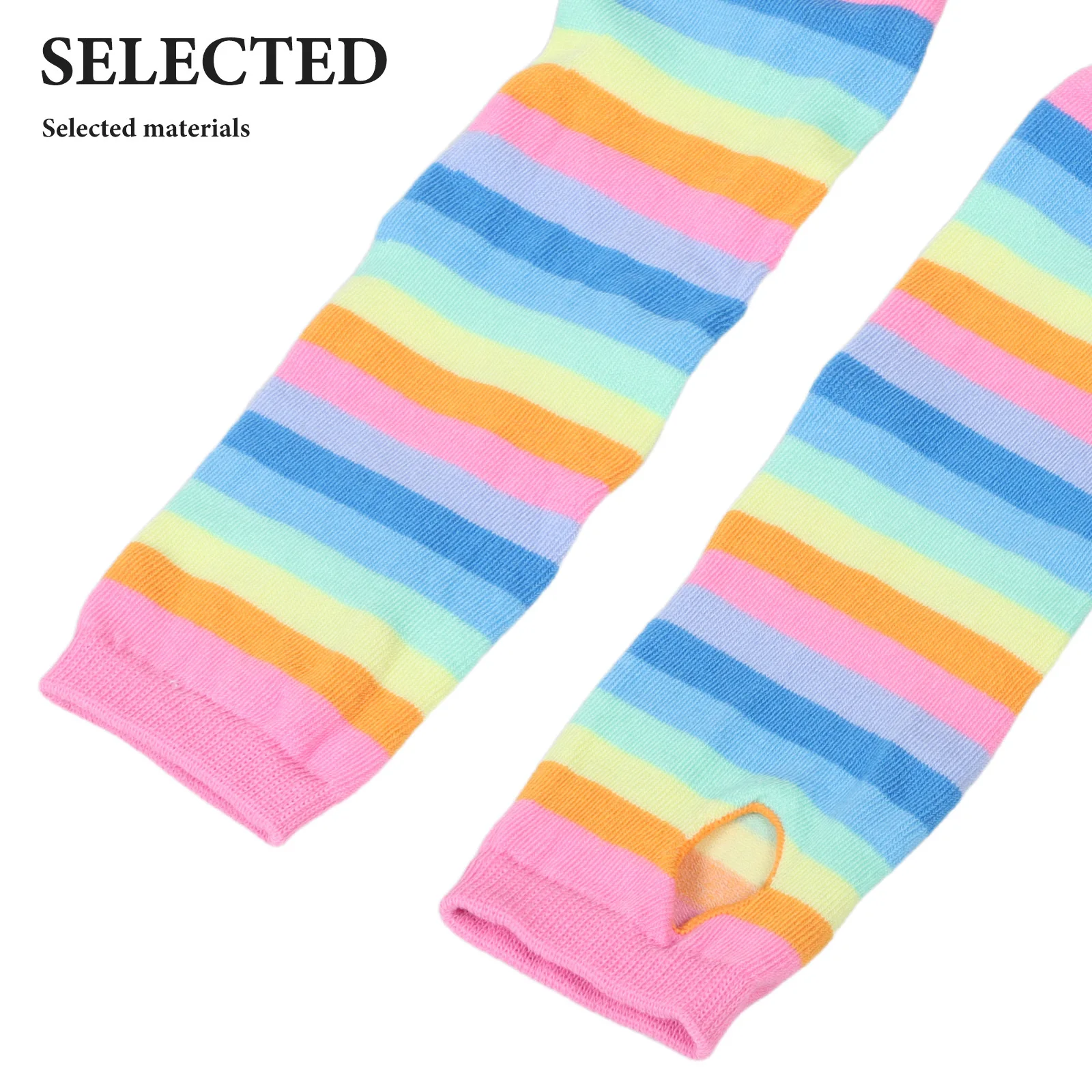 Set di calzini a righe e guanti senza dita accattivanti, perfetti per le donne e le ragazze, riunioni festive, miglioramento dei costumi