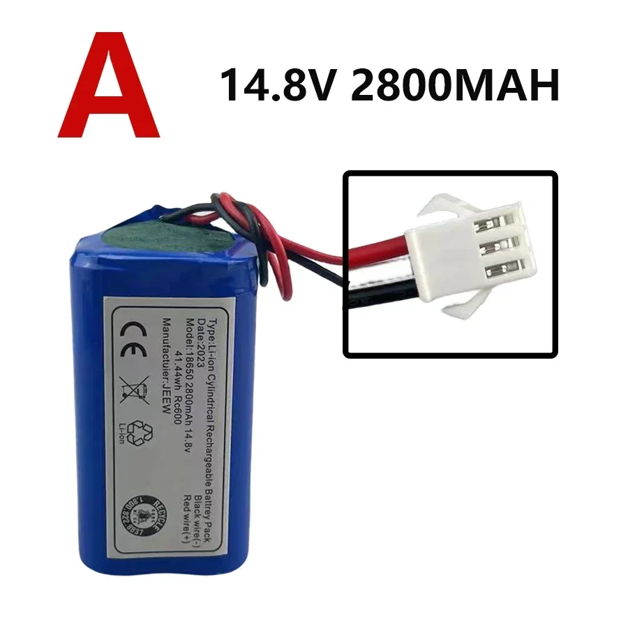 リチウムイオンバッテリーパック,14.8v,2800 mah,4800 mah,18650 mah,4s1p,掃除ロボットに適しています,交換用,新品