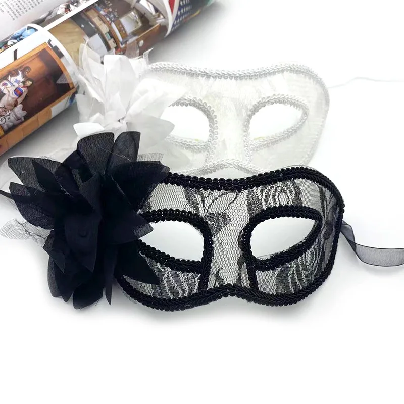Elegant Venetian Style Costume Accessory Lace Masquerade Mask
