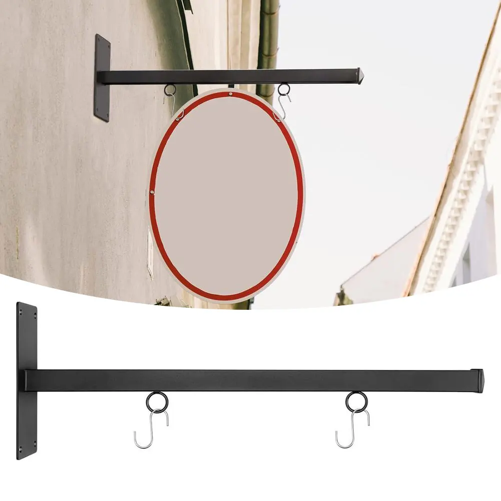 

24-Inch Stainless Steel Suspended Sign Holder Hanging Plate Bracket For RVS Camping Homes Offices Classrooms